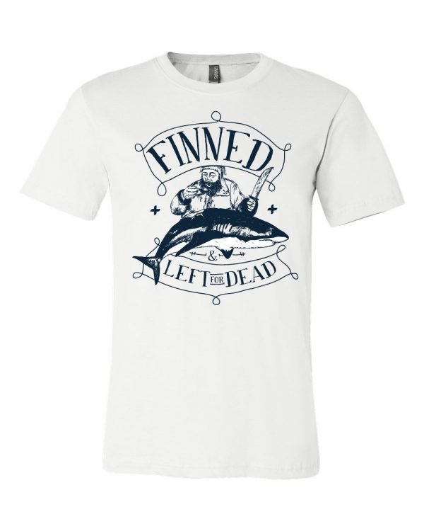FINNED & LEFT FOR DEAD PIRATE Jersey T Shirt