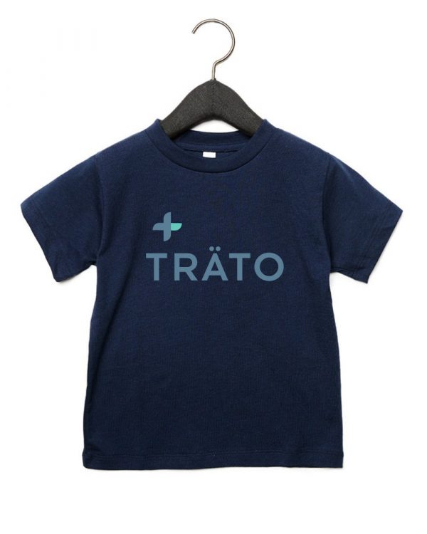 TRÄTO NAVY LOGO + CROSS TODDLER Jersey T-shirt