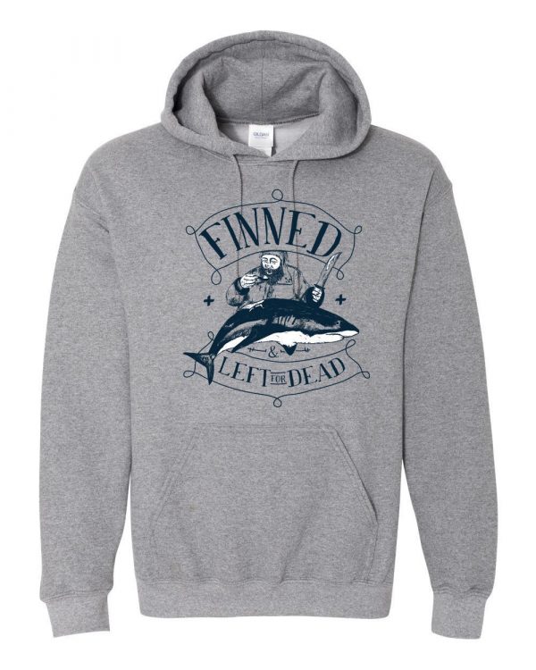 FINNED & LEFT FOR DEAD PIRATE Hoodie